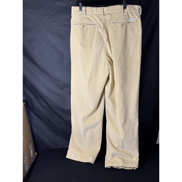 Daniel Cremieux Corduroy Pants Men's 34x32 Straight Leg Khaki Tan - Picture 3 of 8
